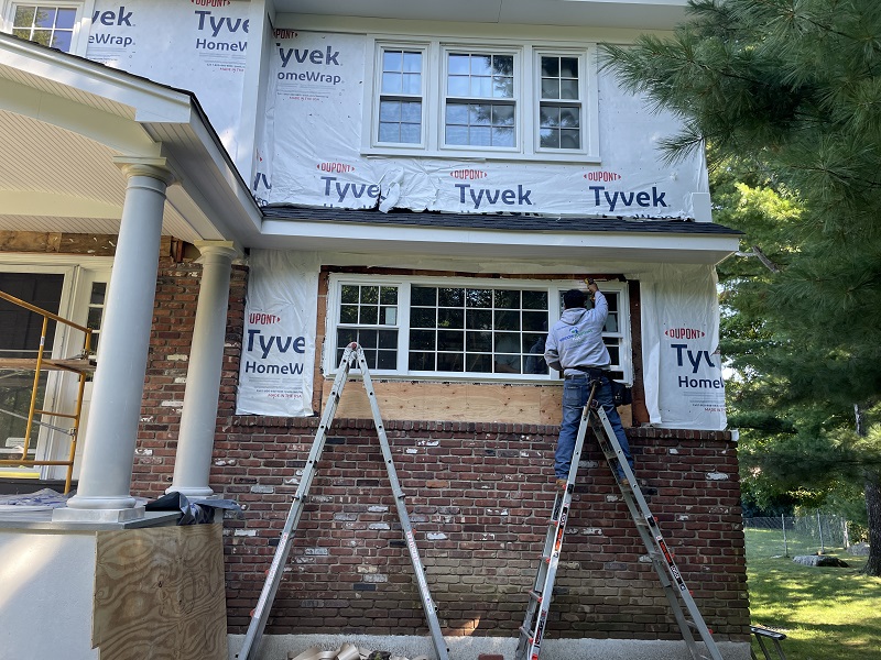 Taping  the window flange is key in a new construction installation